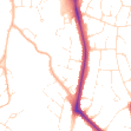 Daytime road noise heatmap for BS16 6HT