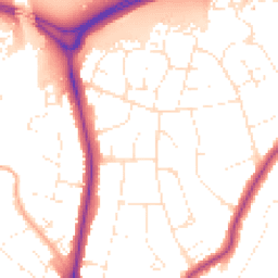 Daytime road noise heatmap for BS16 6JR