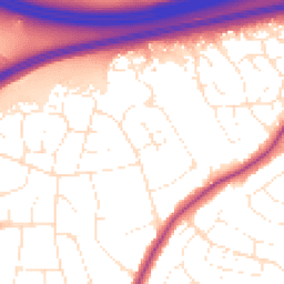 Daytime road noise heatmap for BS16 6PL