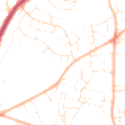 Daytime road noise heatmap for BS16 6RA