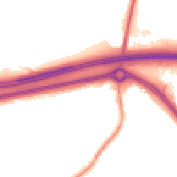 Night-time road noise heatmap for BS16 6RL