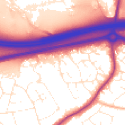 Daytime road noise heatmap for BS16 6SJ