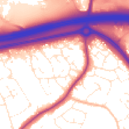 Daytime road noise heatmap for BS16 6SL