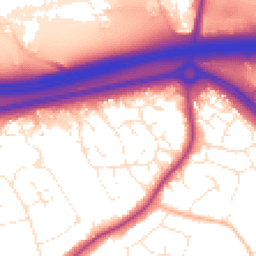 Daytime road noise heatmap for BS16 6SQ
