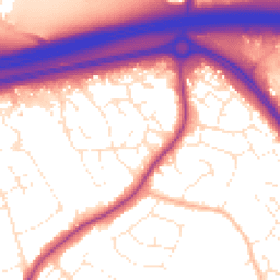 Daytime road noise heatmap for BS16 6SR