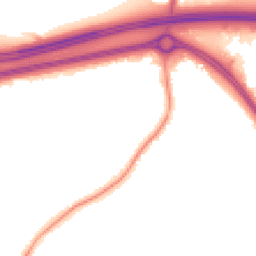 Night-time road noise heatmap for BS16 6SR