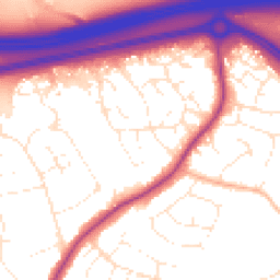 Daytime road noise heatmap for BS16 6SZ