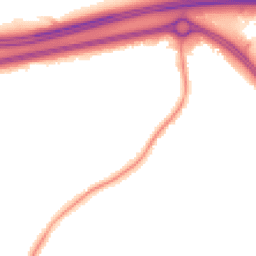 Night-time road noise heatmap for BS16 6TA