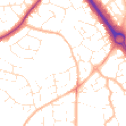 Daytime road noise heatmap for BS16 6TX