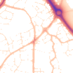 Daytime road noise heatmap for BS16 6WD