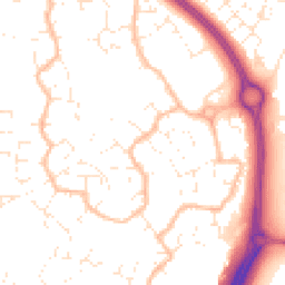 Daytime road noise heatmap for BS16 7BF