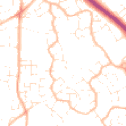 Daytime road noise heatmap for BS16 7BR