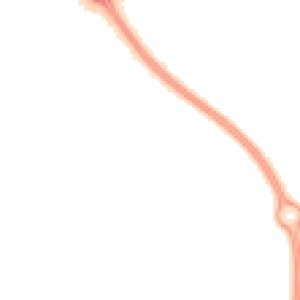 Night-time road noise heatmap for BS16 7DR