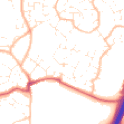 Daytime road noise heatmap for BS16 7EE