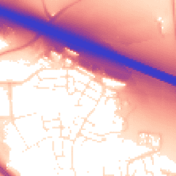 Daytime road noise heatmap for BS16 7HY