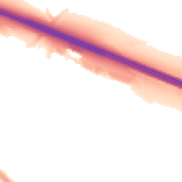 Night-time road noise heatmap for BS16 7HY