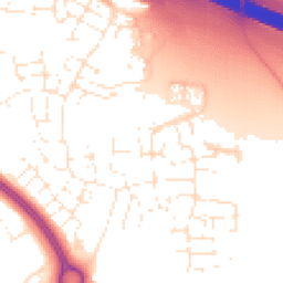 Daytime road noise heatmap for BS16 7LZ