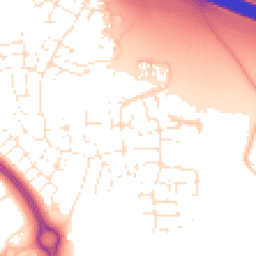 Daytime road noise heatmap for BS16 7NA