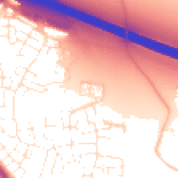 Daytime road noise heatmap for BS16 7PQ