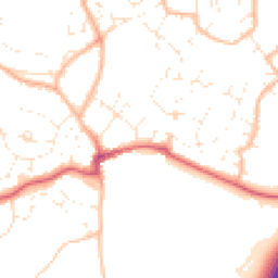Daytime road noise heatmap for BS16 9AG