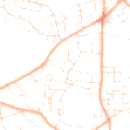 Daytime road noise heatmap for BS16 9BQ