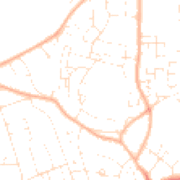 Daytime road noise heatmap for BS16 9DL