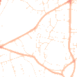 Daytime road noise heatmap for BS16 9DX