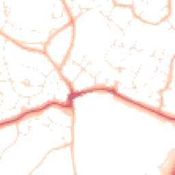 Daytime road noise heatmap for BS16 9EW