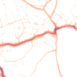 Daytime road noise heatmap for BS16 9JP