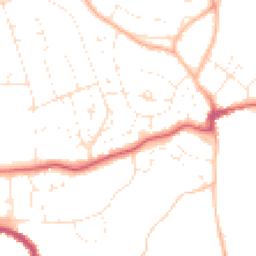 Daytime road noise heatmap for BS16 9JY