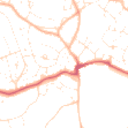 Daytime road noise heatmap for BS16 9JZ