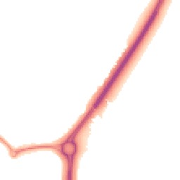 Night-time road noise heatmap for BS16 9LY