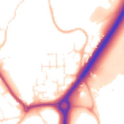 Daytime road noise heatmap for BS16 9LZ