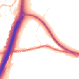 Daytime road noise heatmap for BS16 9NJ