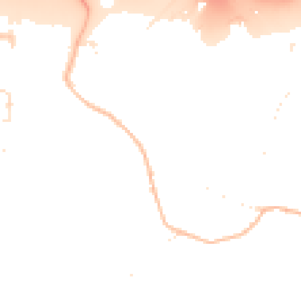 Daytime road noise heatmap for BS16 9NL