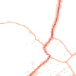 Daytime road noise heatmap for BS16 9PW
