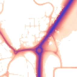 Daytime road noise heatmap for BS16 9QZ