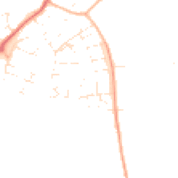 Daytime road noise heatmap for BS16 9SS