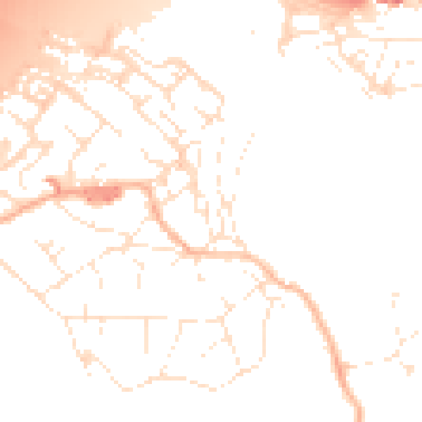Daytime road noise heatmap for BS20 0AD