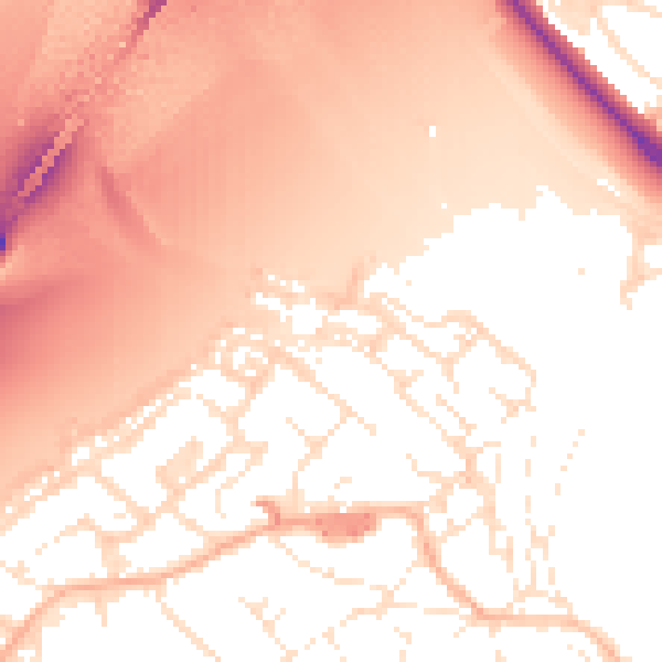 Daytime road noise heatmap for BS20 0BA
