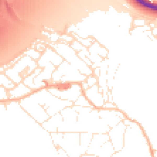 Daytime road noise heatmap for BS20 0BF