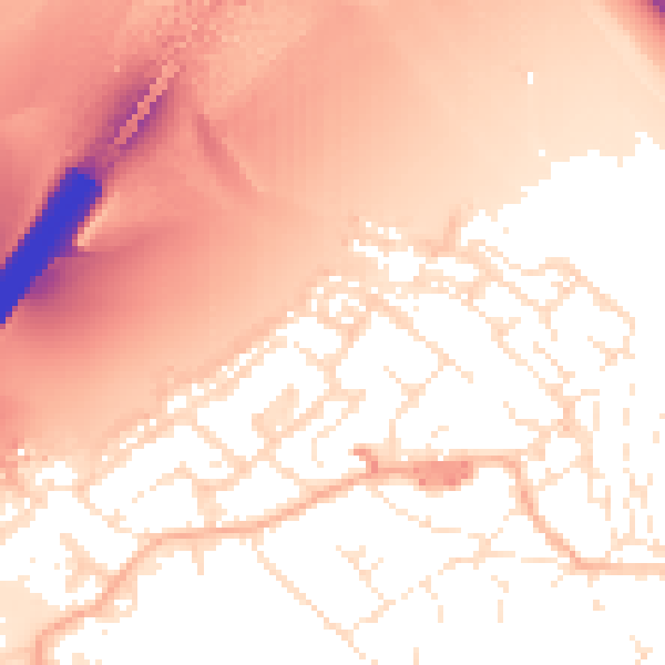 Daytime road noise heatmap for BS20 0DE