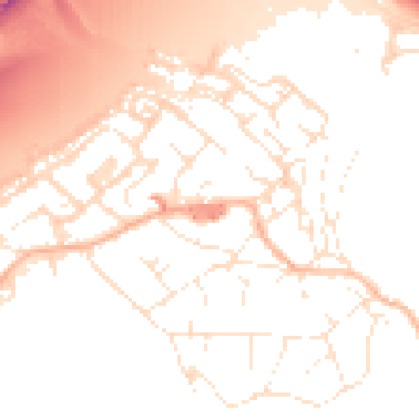 Daytime road noise heatmap for BS20 0DH