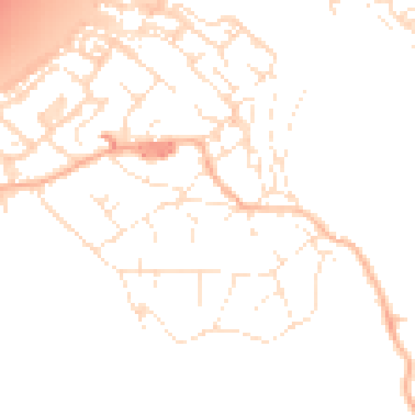 Daytime road noise heatmap for BS20 0EE