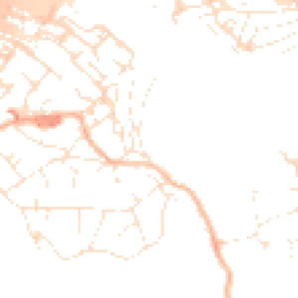 Daytime road noise heatmap for BS20 0ES