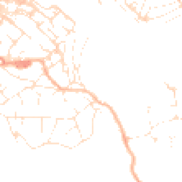 Daytime road noise heatmap for BS20 0ET