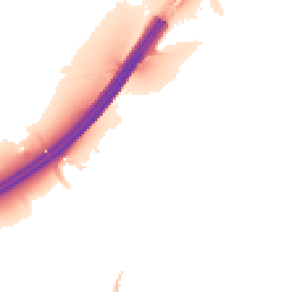 Night-time road noise heatmap for BS20 0FE