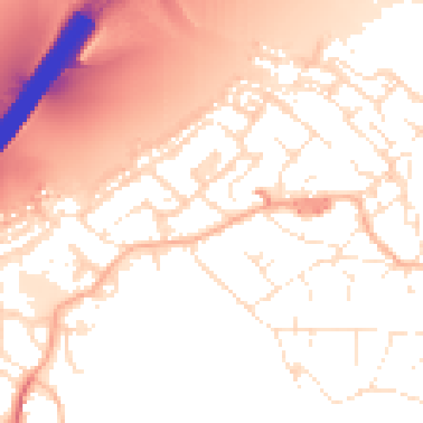 Daytime road noise heatmap for BS20 0LJ