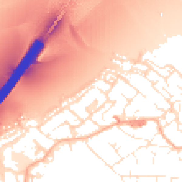 Daytime road noise heatmap for BS20 0LP