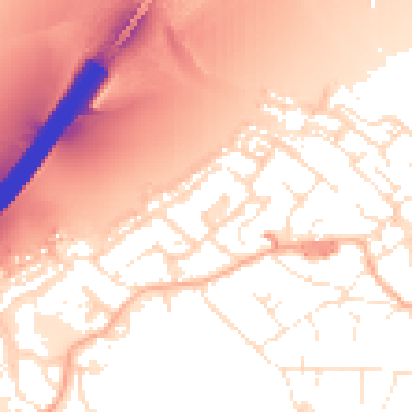 Daytime road noise heatmap for BS20 0LR